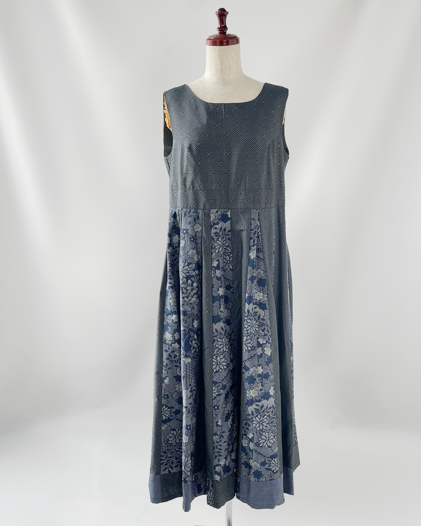 大島MIX パッチワークワンピース