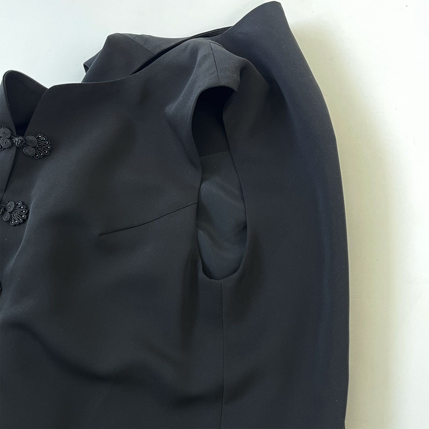 正絹 反物仕立て チャイナ風ロングワンピース