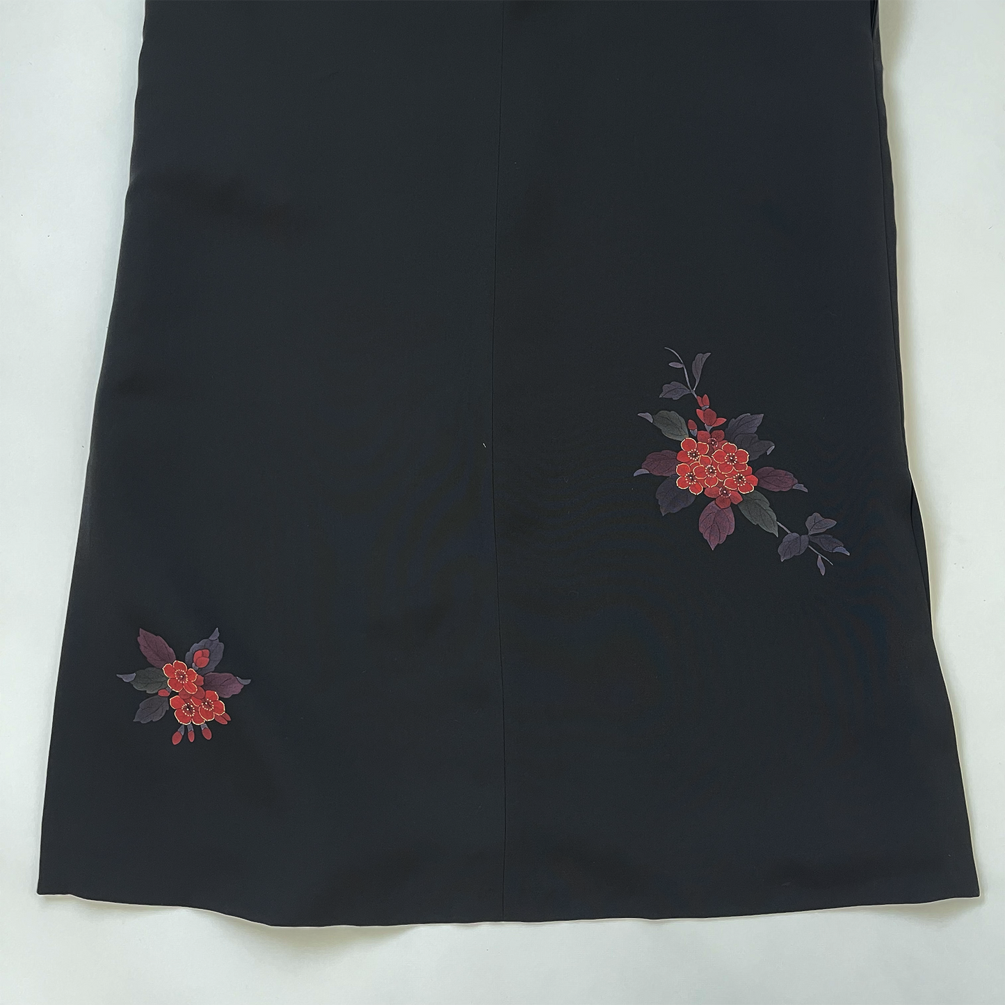 正絹 反物仕立て チャイナ風ロングワンピース