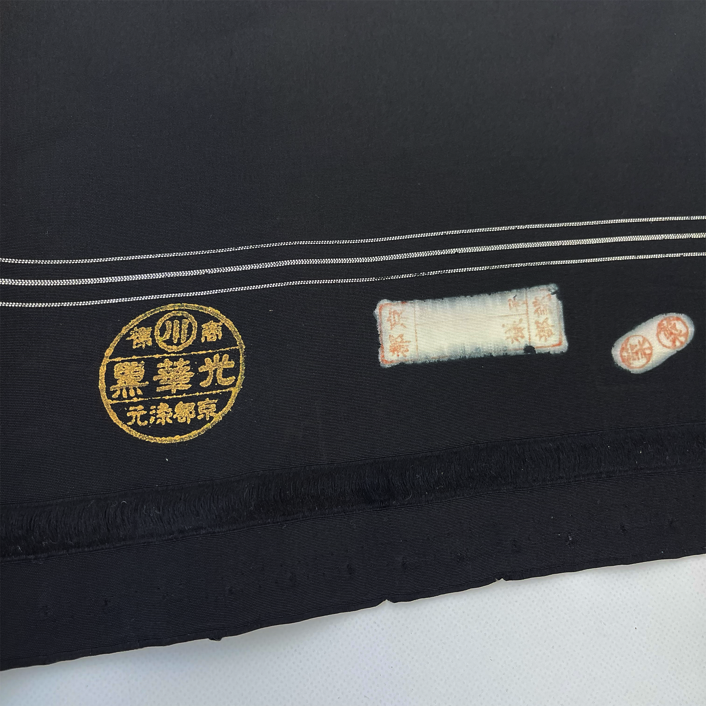 正絹 反物仕立て チャイナ風ロングワンピース