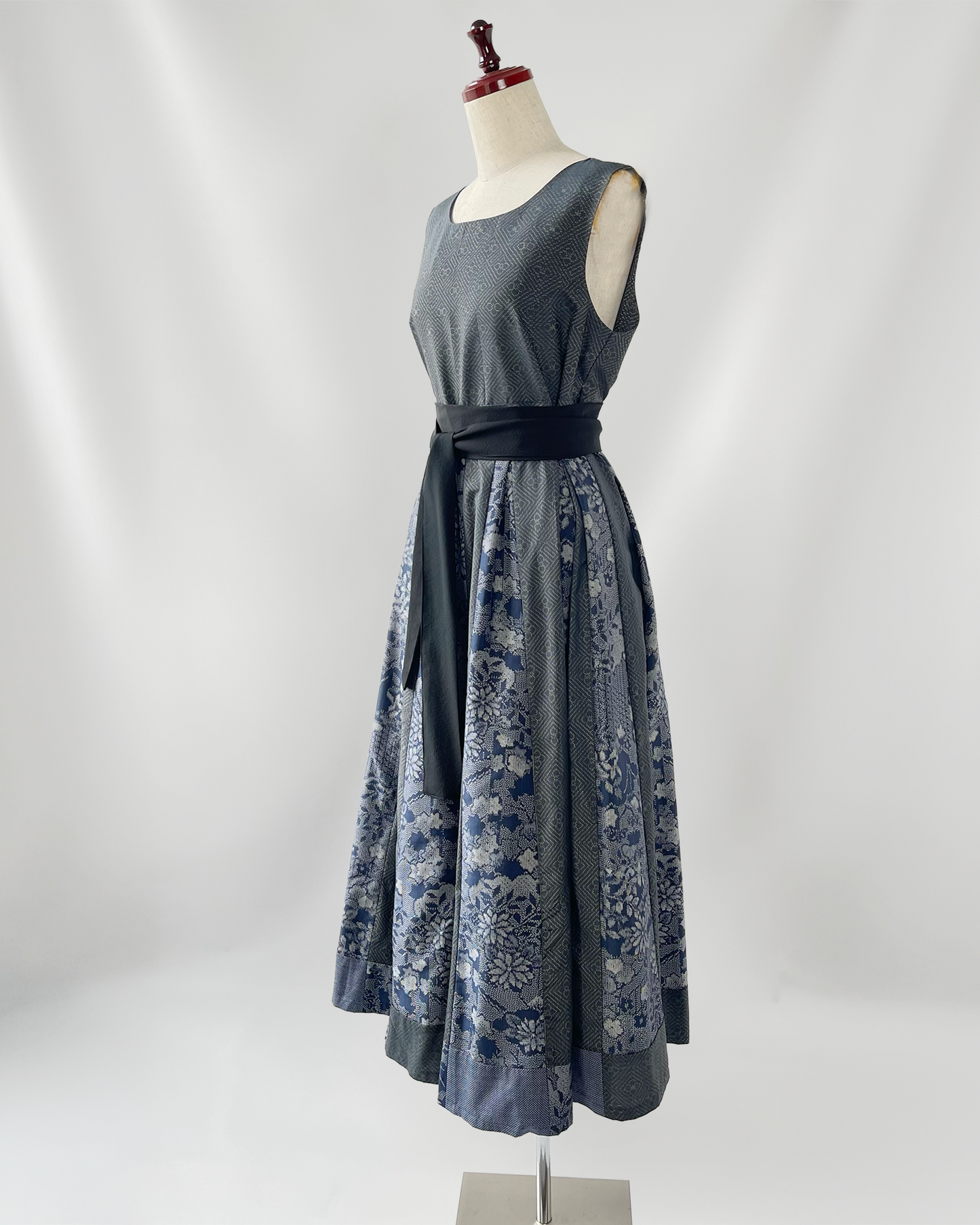 大島MIX パッチワークワンピース