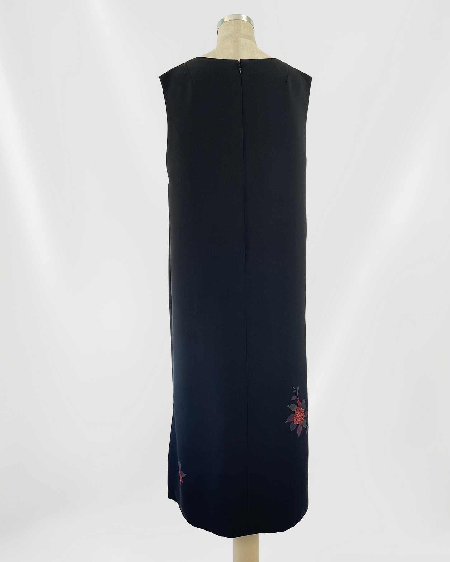 正絹 反物仕立て チャイナ風ロングワンピース