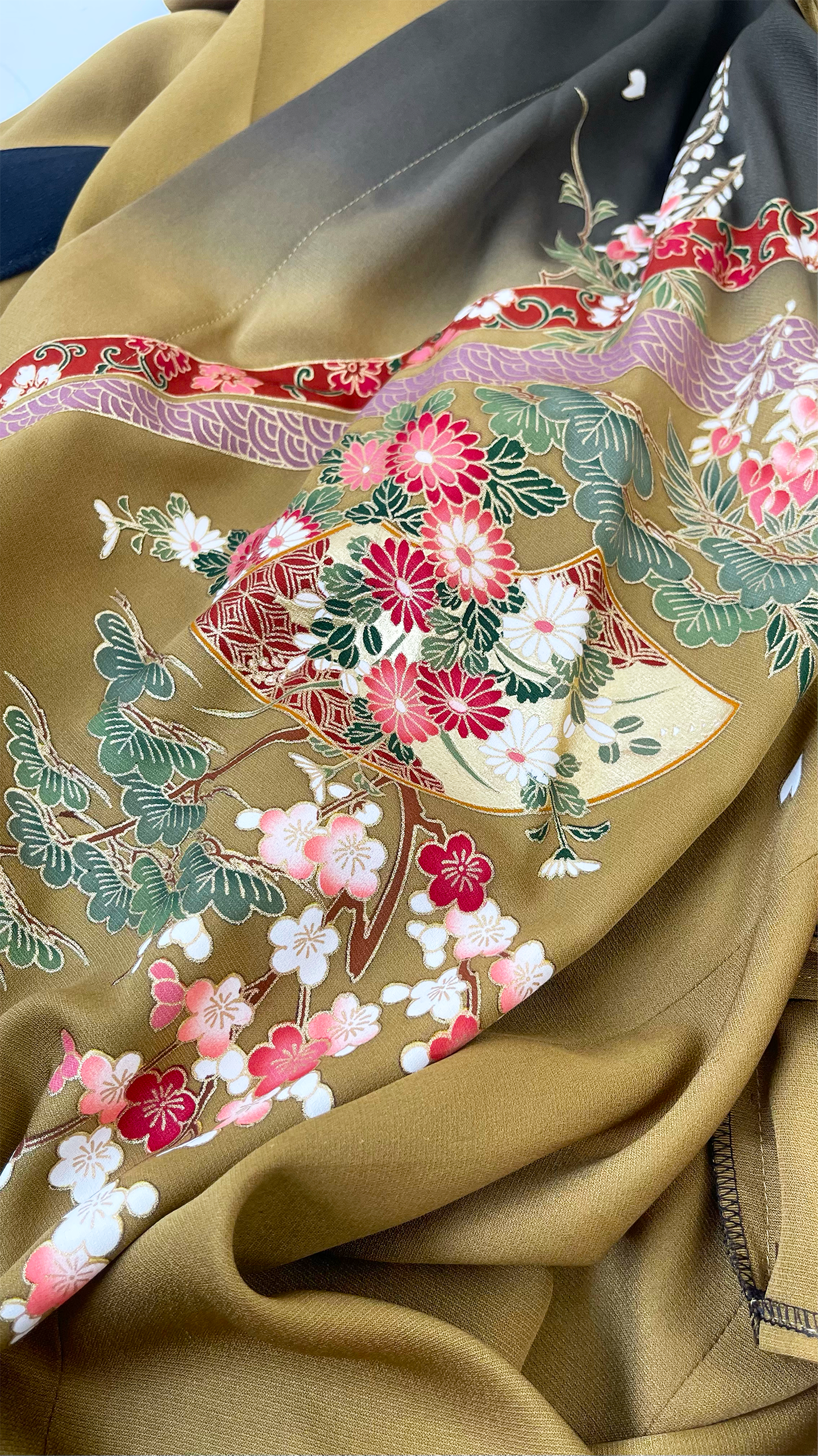 振袖ガウンドレス/優美なドレープ袖