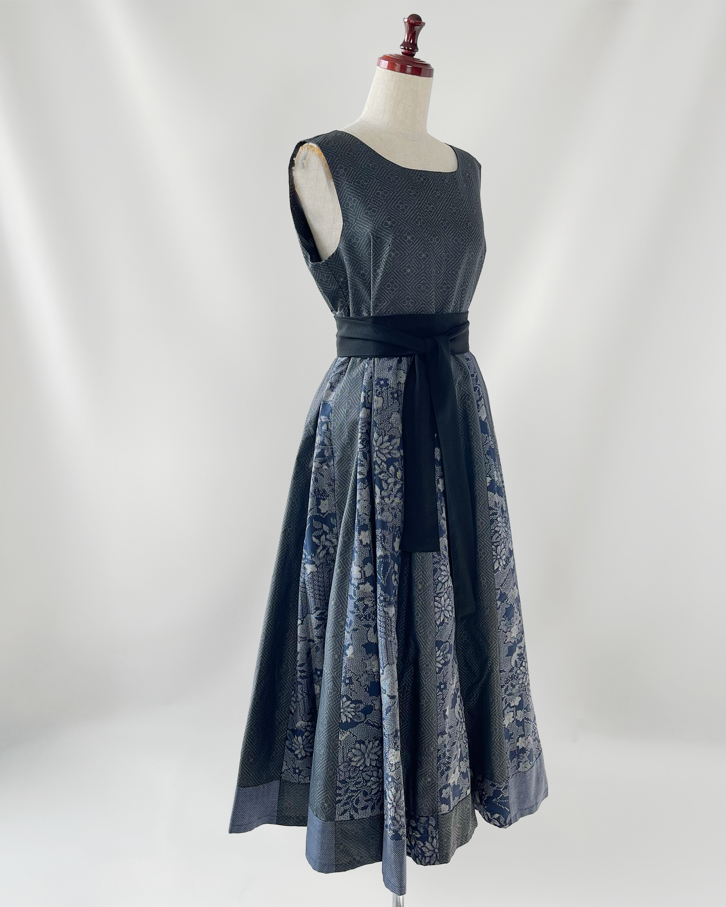 大島MIX パッチワークワンピース