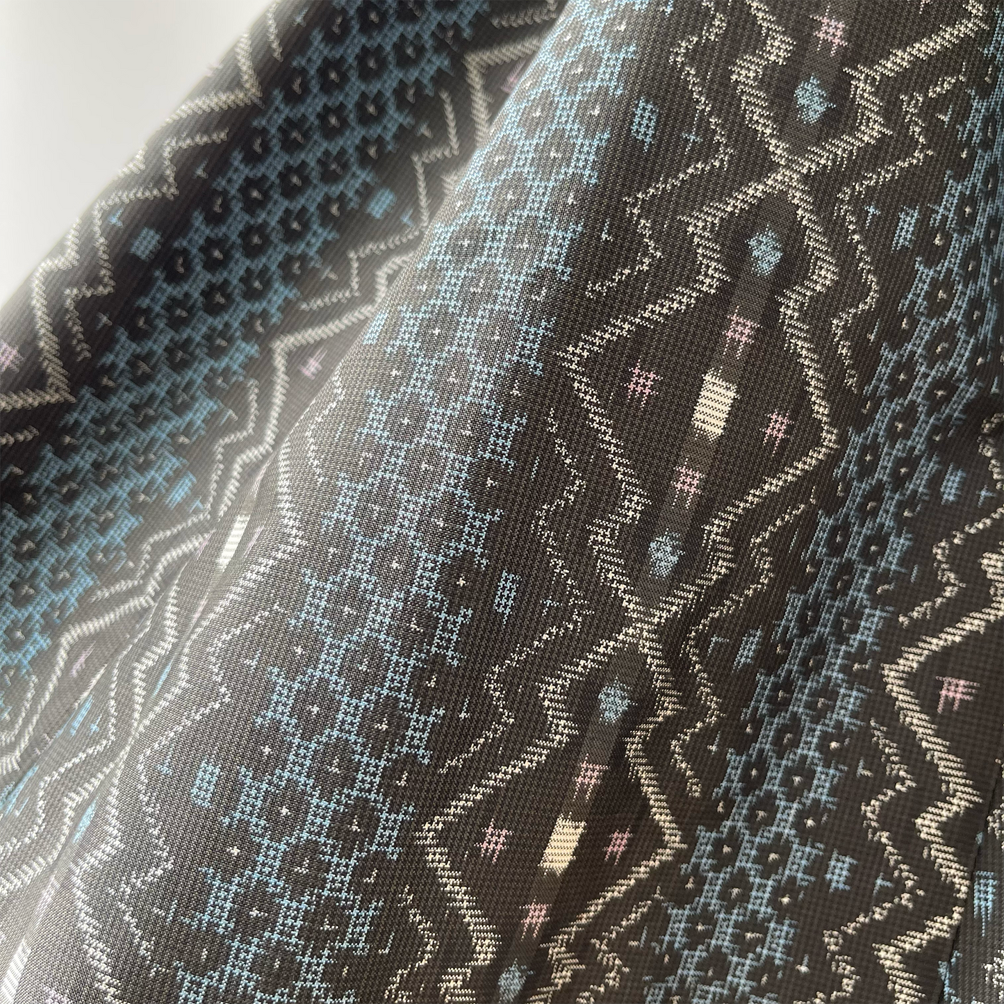 大島紬 フレアワンピース