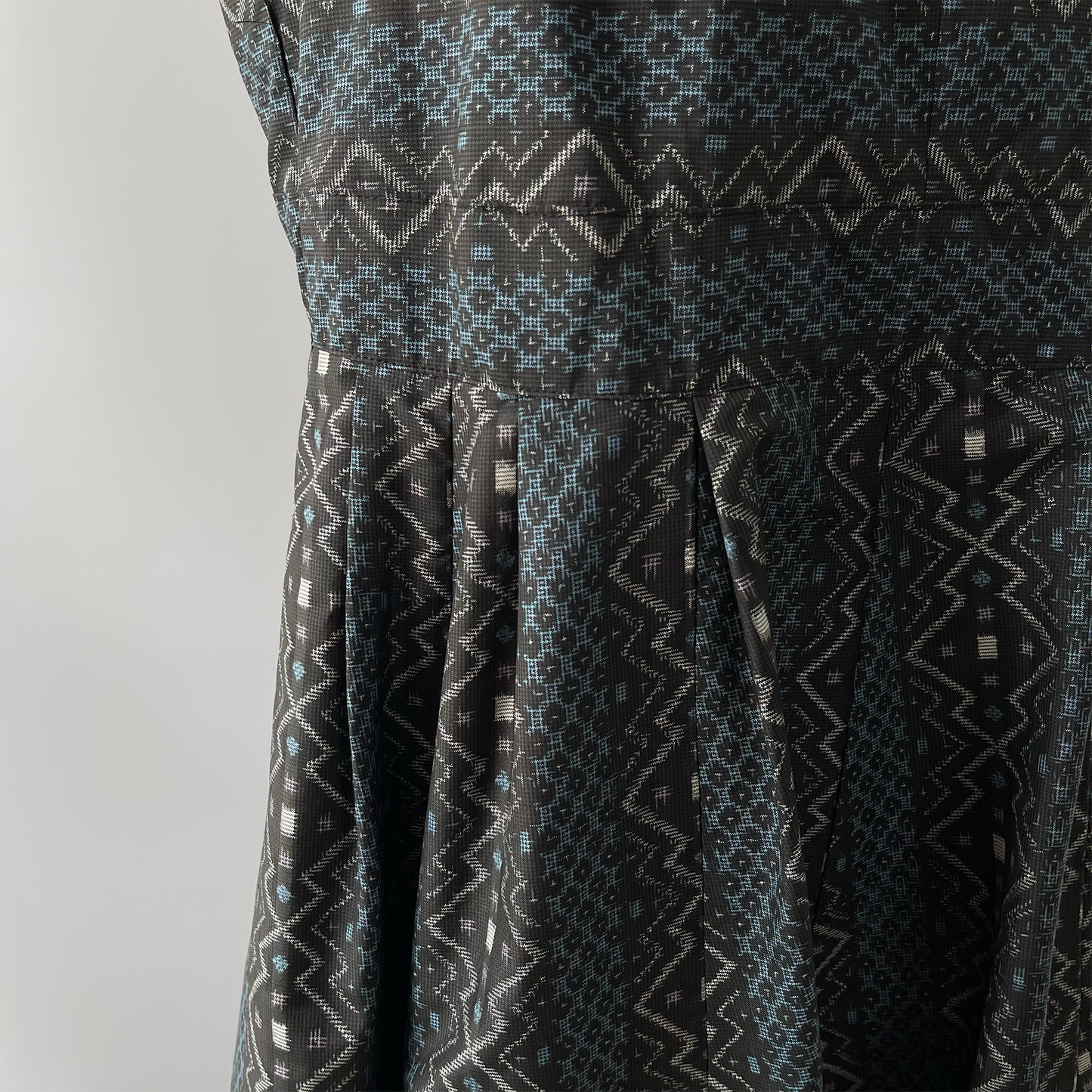 大島紬 フレアワンピース