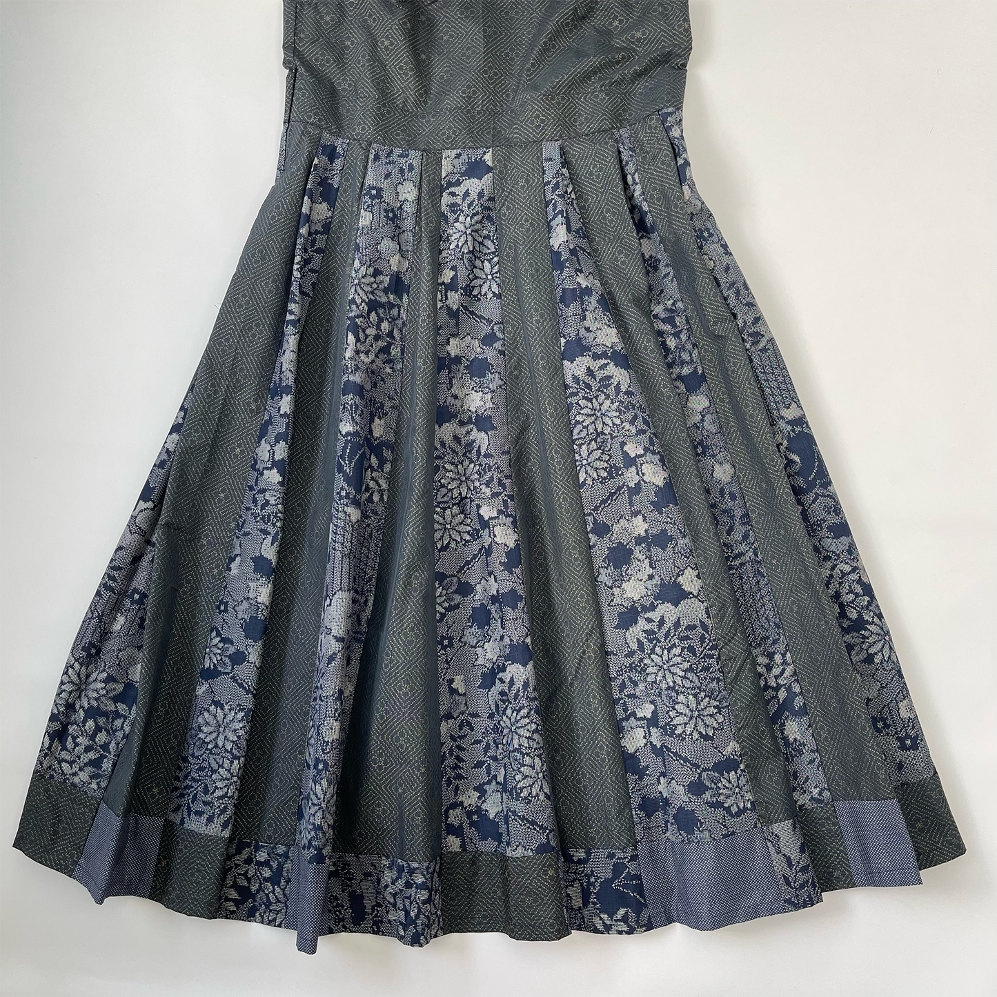 大島MIX パッチワークワンピース