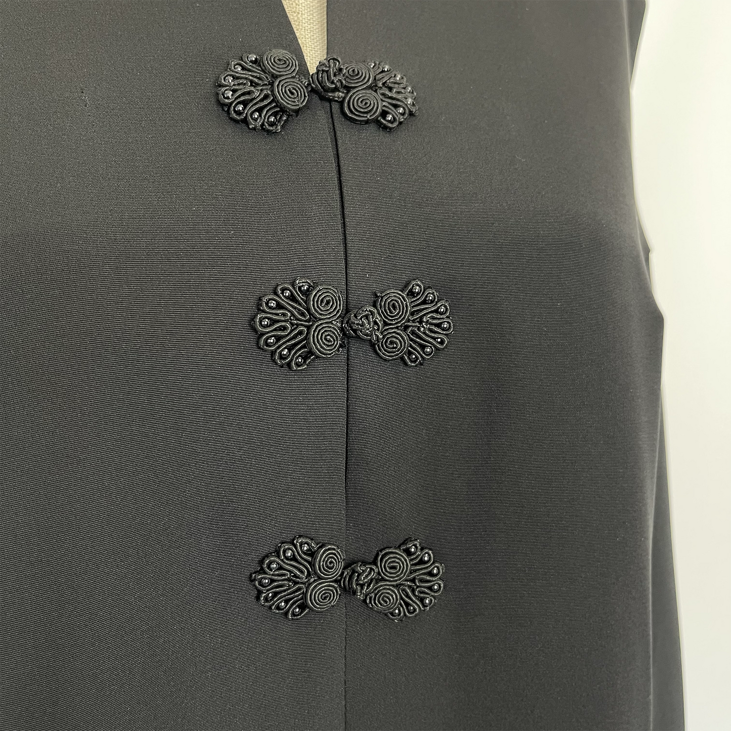 正絹 反物仕立て チャイナ風ロングワンピース