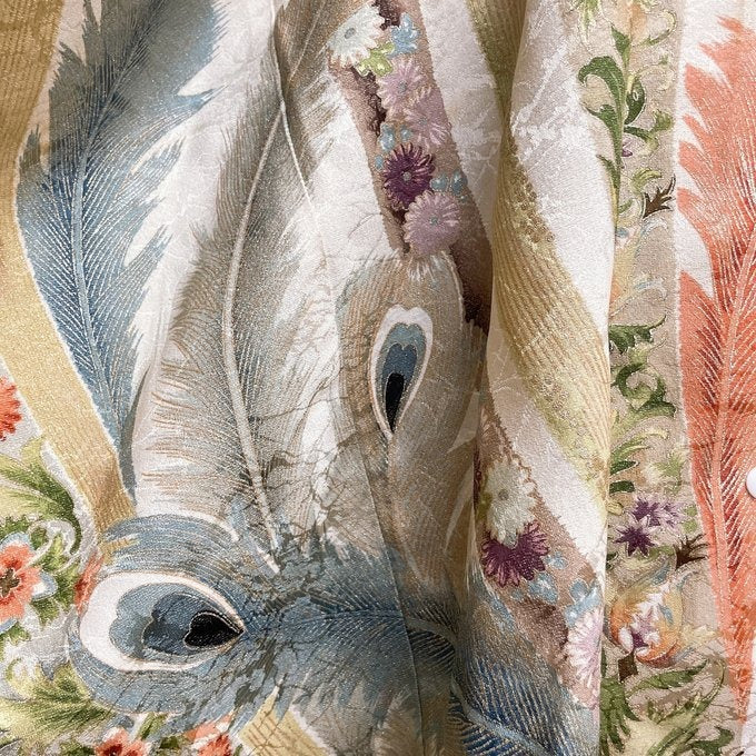 孔雀羽霞の衣 ドルマンスリーブシャツ