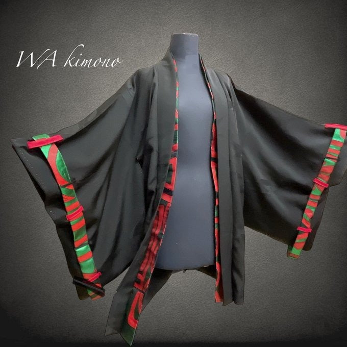 ラインが映える黒羽織