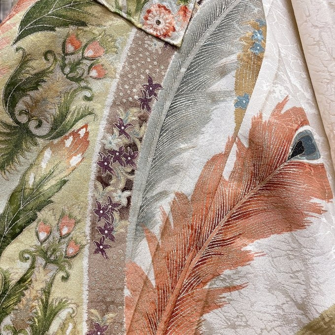 孔雀羽霞の衣 ドルマンスリーブシャツ