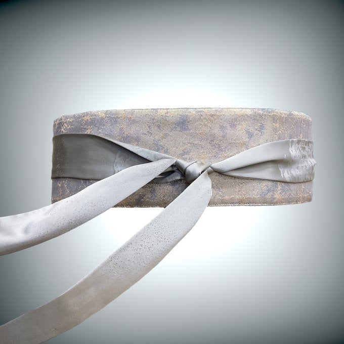 気品溢れる リバーシブル帯サッシュベルト